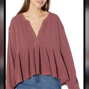 34. Lucky Brand waffle knit oversized boho